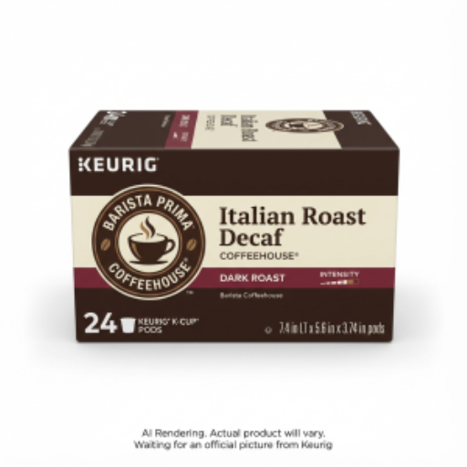 Barista Prima Coffeehouse? Coffee Single Serve - Bapr Kcup Italian Rst Dcf 24Ct Ca
