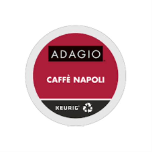 COFFEE-K CUP ADAGIO CAFFE NAPOLI DARK ROAST 24/BX