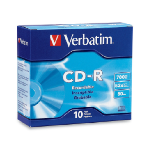 Verbatim CDR 80/700 52X VRB 10PK SC.BOX