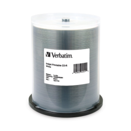 Verbatim CDR 80M 52X VBTM WHT IJ 100PK SP