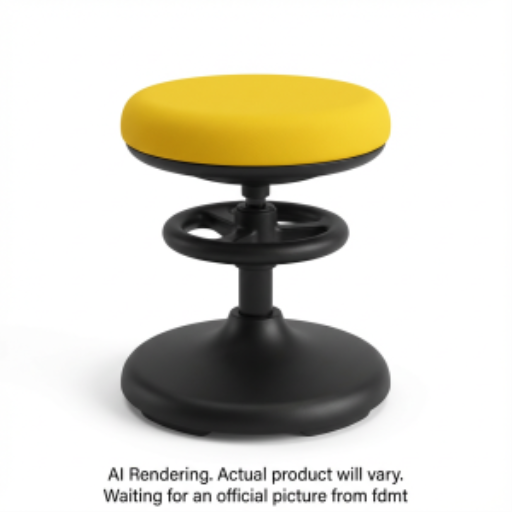 Kore Adjustable Pivot Stool 33-43cm Yellow