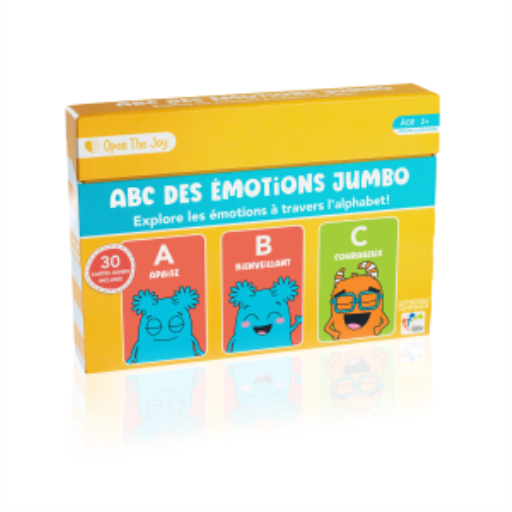 Cartes ABC des ?motions jumbo pour la classe - Version fran?aise