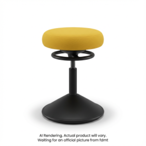 Kore Adjustable Pivot Stool 42-53cm Yellow