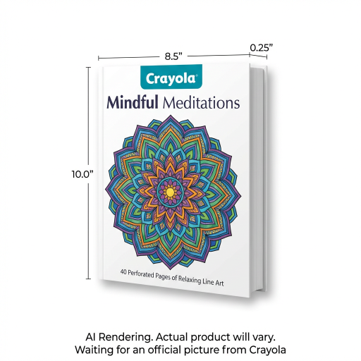 40pg Colouring Book, Mindful Meditations