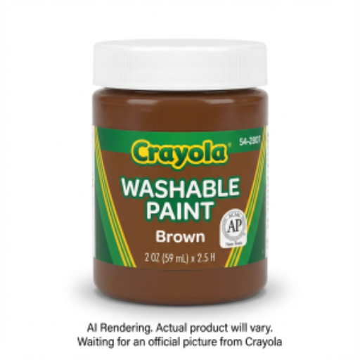 59 mL (2oz) Washable Paint, Brown