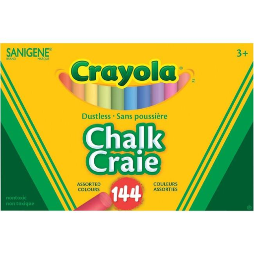 144 Coloured Dustless Chalk