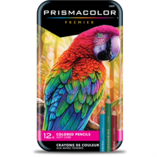 Prismacolor Premier Coloured Pencils, Soft Core, Assorted, 12 Count