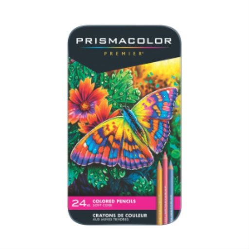 Prismacolor Premier Coloured Pencils, Soft Core, 24 Pack