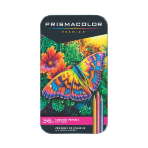 Prismacolor Premier Coloured Pencils, Soft Core, Assorted, 36 Count