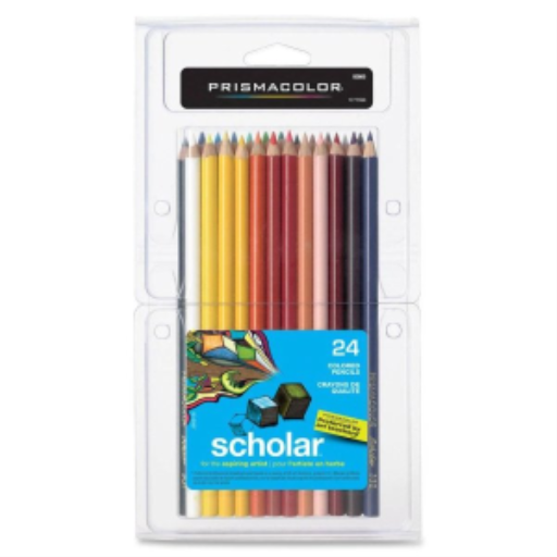 Prismacolor Scholar Coloured Pencils, Assorted Colours, 24 Count