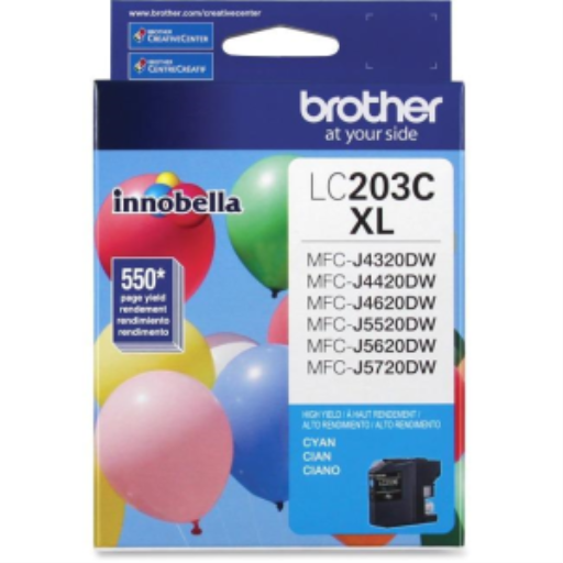 Brother LC203CS Innobella  Cyan Ink Cartridge, High Yield (XL Series)