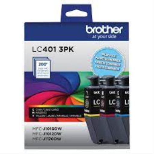 Brother Genuine LC4013PKS Standard-Yield Colour Ink Cartridge 3-Pack