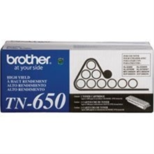 Brother TN650 Black Toner Cartridge, High Yield