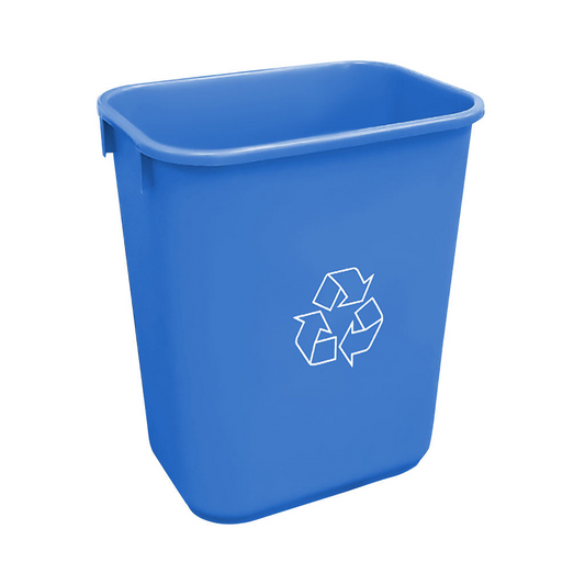 Soft Wastebasket 39L Blue Recycling