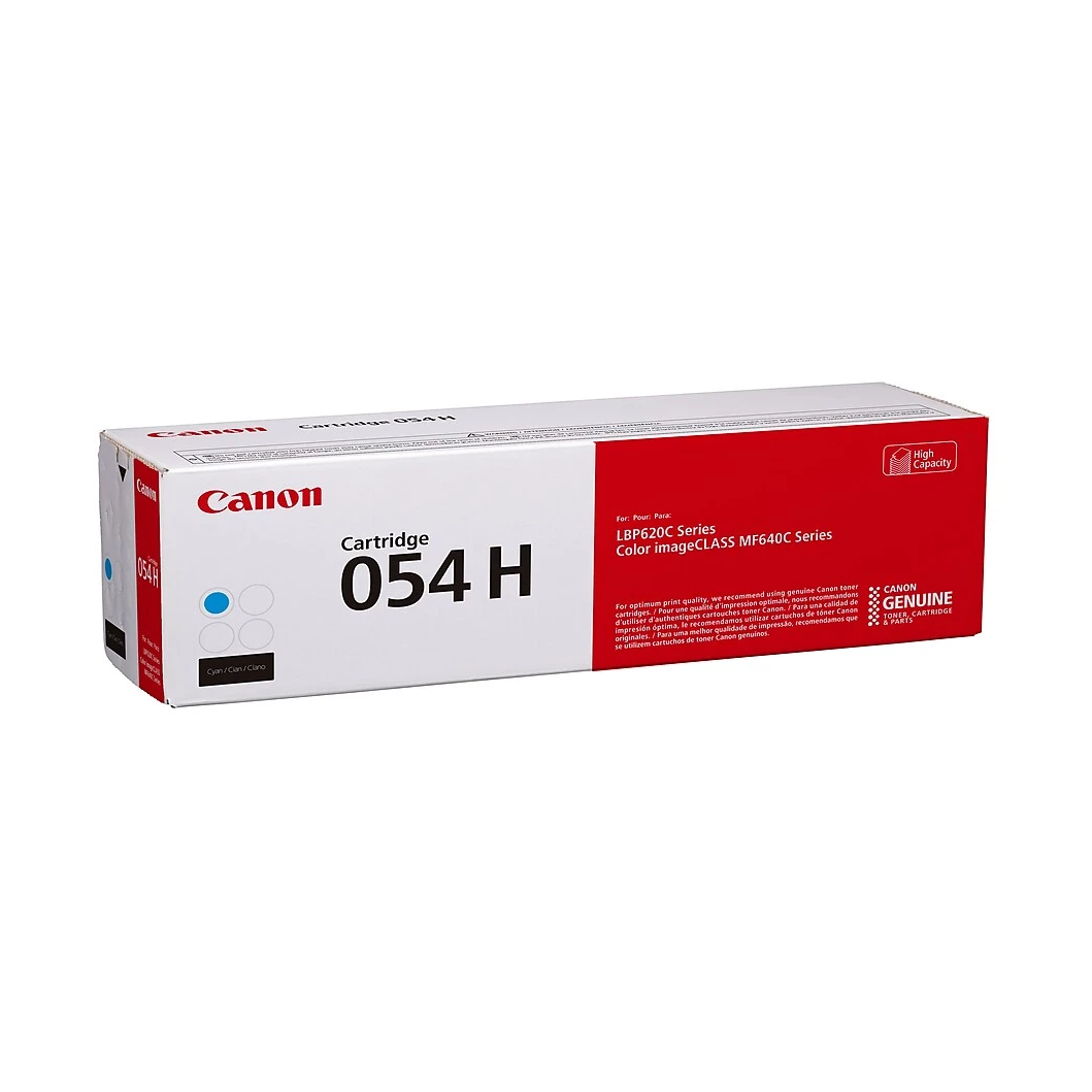 Canon 054H Cyan Cartridge, High Yield SKU 3027C001