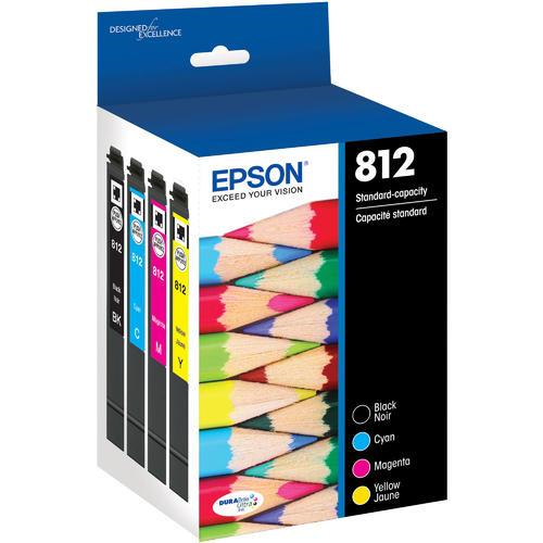 EPSON T812 Standard Capacity Combo (CMYK) Pack Ink Cartridge with Sensormatic