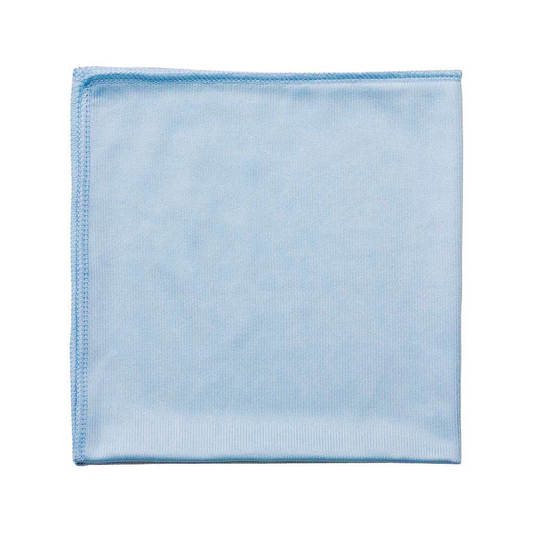 14?x14? Glass/Mirror Microfiber Cloth Blue (Pack of 10)